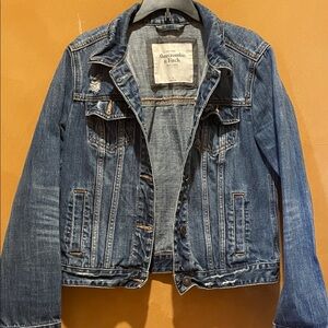 Abercrombie & Fitch Medium Blue Denim Trucker Jacket
